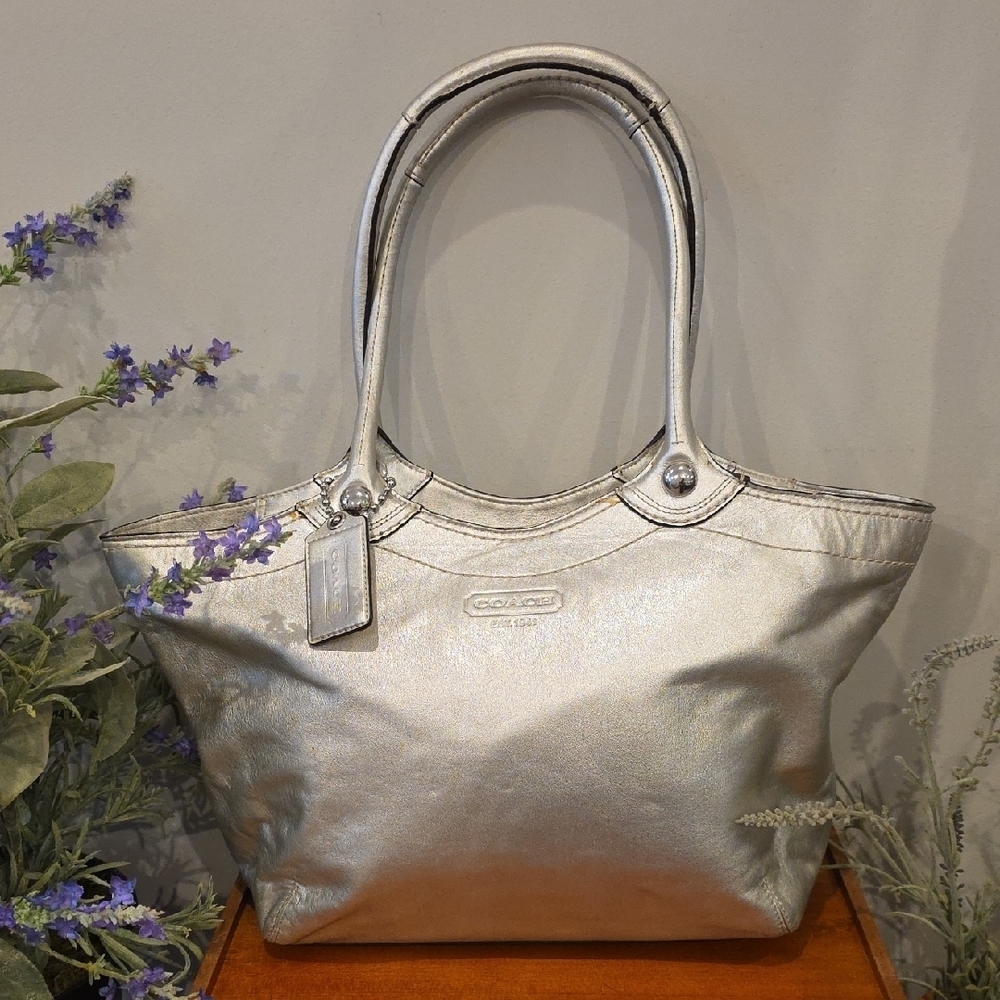 Coach  Metallic  Pewter Legacy Bleecker 2009 # 14384